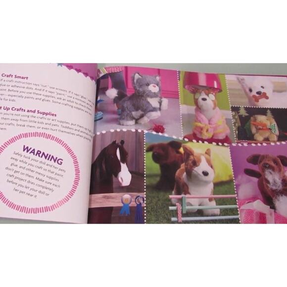 NEW American Girl DOLL PET BOOK 24pc CRAFT & ACTIVITY Set Care & Play Dog Cats - Picture 4 of 12
